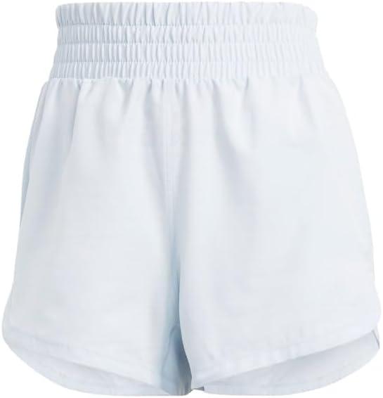 image:imageadidas Womens Pacer Training 3Stripes Woven HighRise ShortsHalo Blue