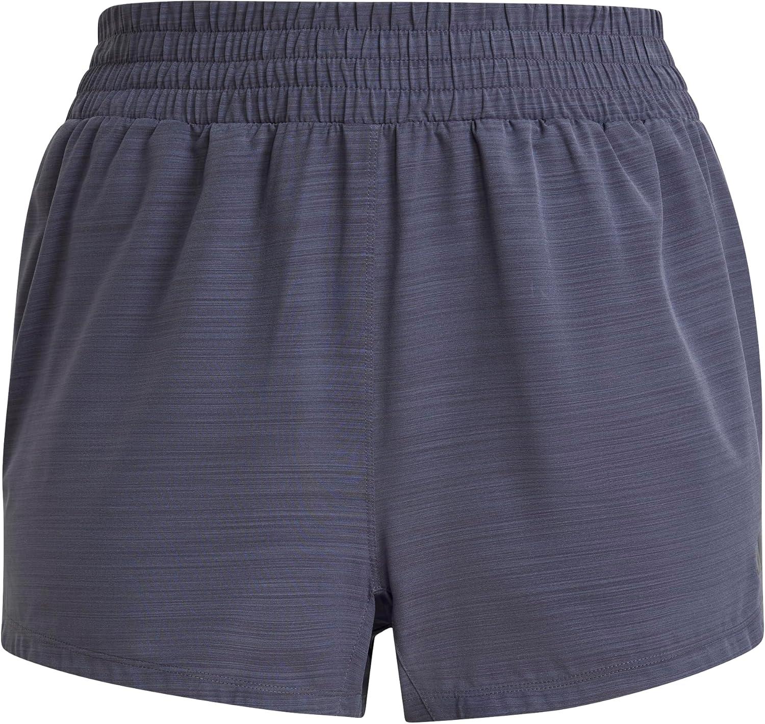 image:imageadidas Womens Pacer Training 3Stripes Woven HighRise ShortsShadow Navy