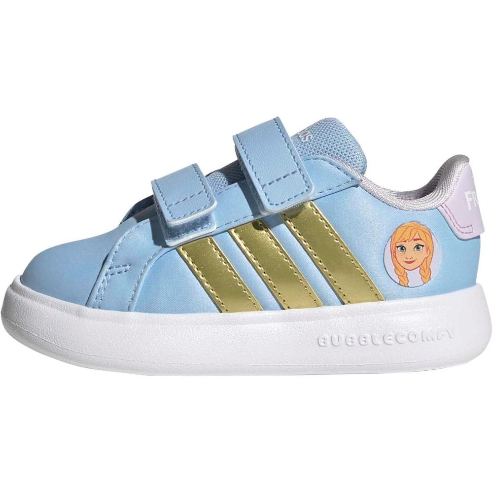 image:imageAdidas BabyBoys Grand Court 30 Cf IGlow BlueGold MetallicIce LavenderFrozen