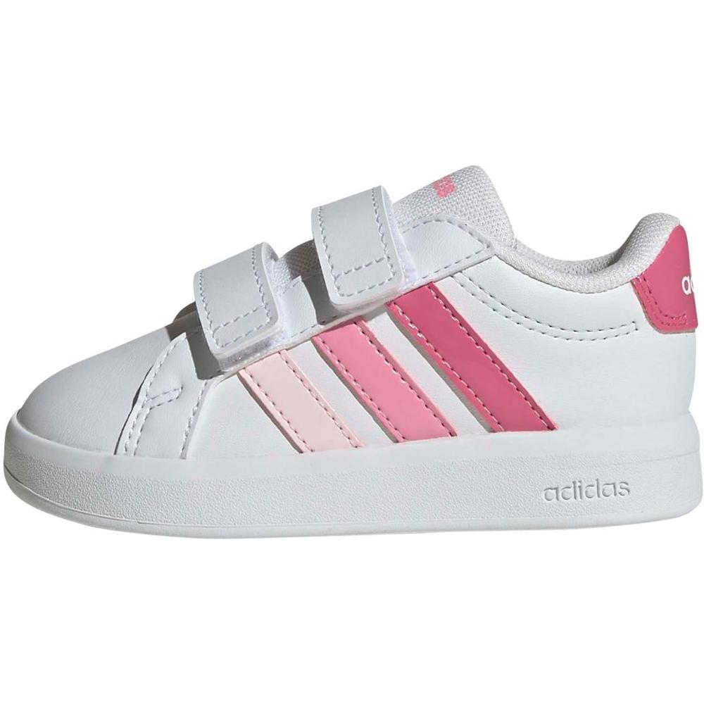 image:imageAdidas BabyBoys Grand Court 30 Cf IWhitePink FusionBliss Pink