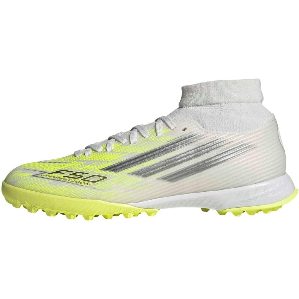 image:imageAdidas Womens F50 Sparkfusion League TurfWhiteIron MetallicYellow
