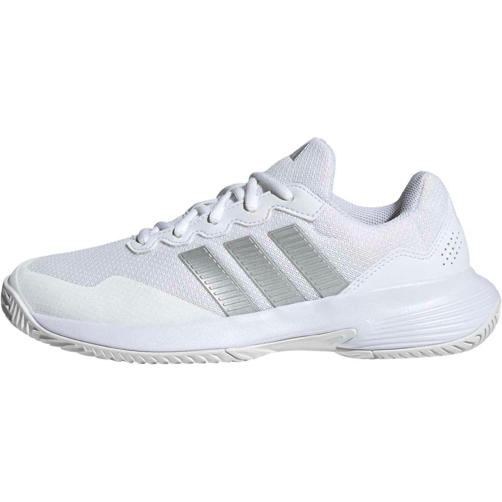 image:imageAdidas Womens Gamecourt 2 WSneakerWhiteSilver MetallicSilver Metallic