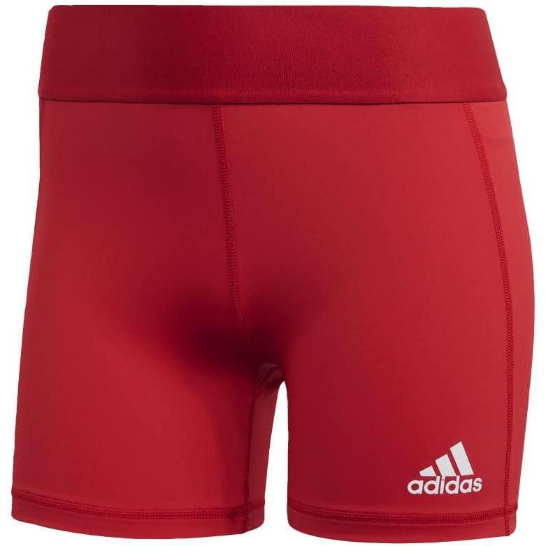 image:imageAdidas Womens Techfit Volleyball ShortsTeam Power RedWhite