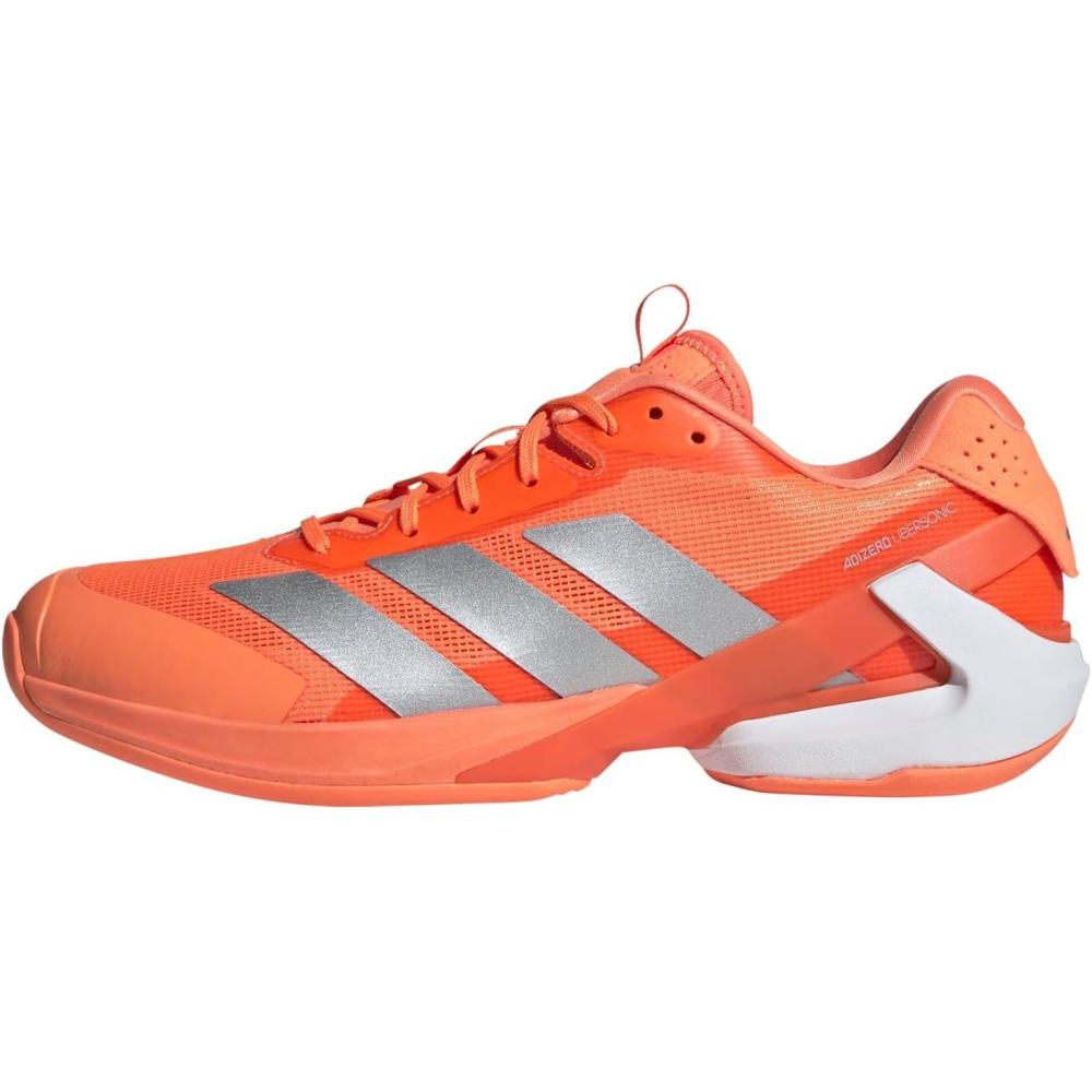 image:imageadidas Mens Adizero Ubersonic 5 Tennis ShoesLucid OrangeSilver MetallicBlack