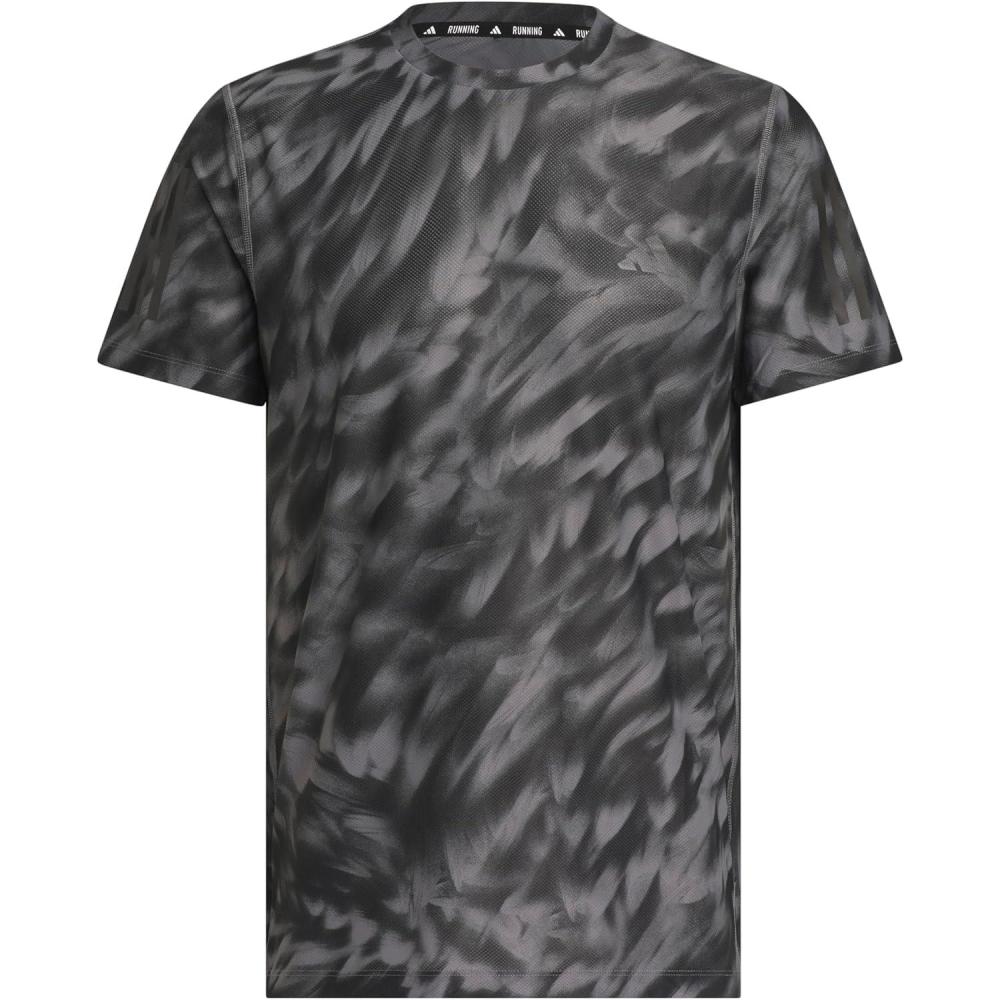 image:imageadidas Mens Own The Run All Over Printed TShirtGreyBlack