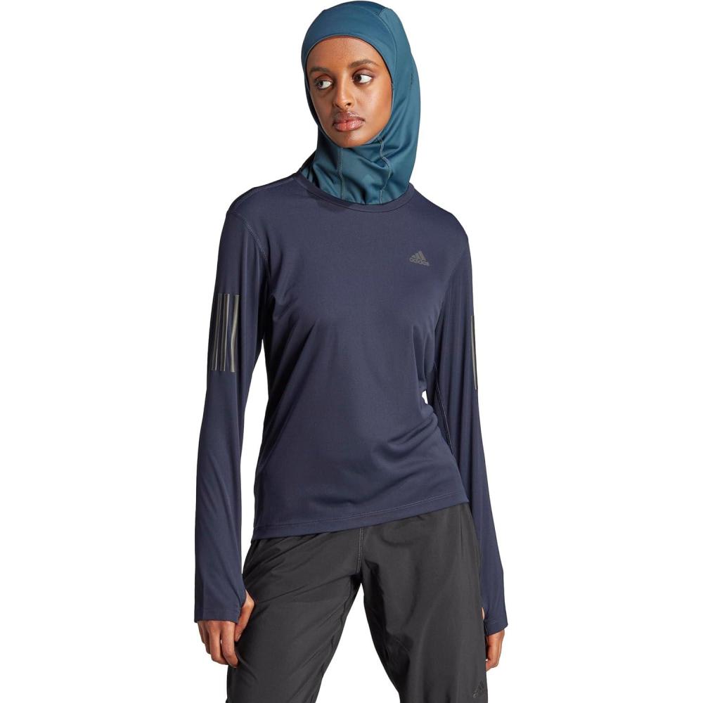 image:imageadidas Womens Own The Run Long Sleeve TeeLegend Ink