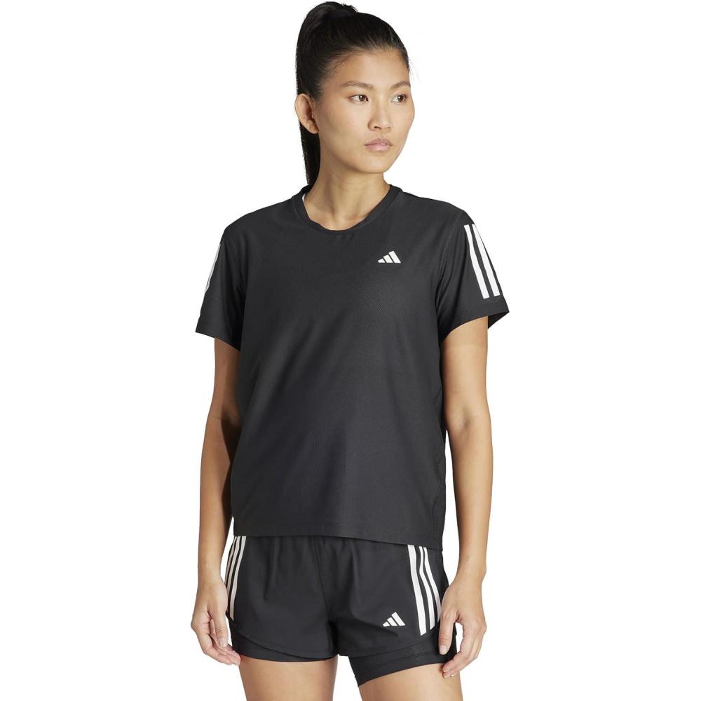 image:imageadidas Womens Own The Run TShirtBlackReflective