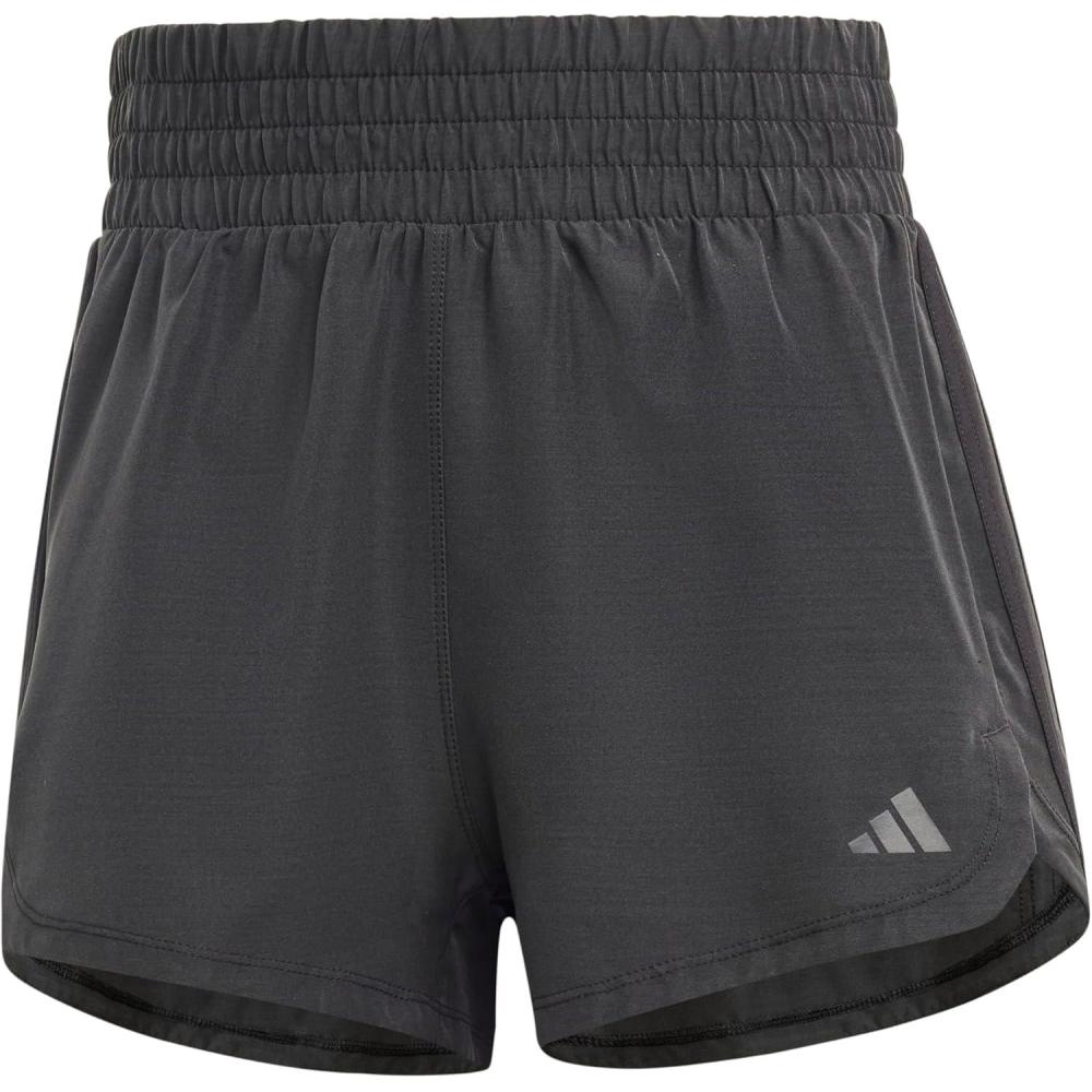 image:imageadidas Womens Pacer Training 3Stripes Woven HighRise ShortsBlack