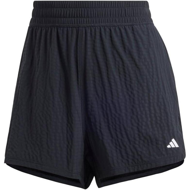 image:imageadidas Womens Pacer Training 3Stripes Woven HighRise ShortsBlackBlack