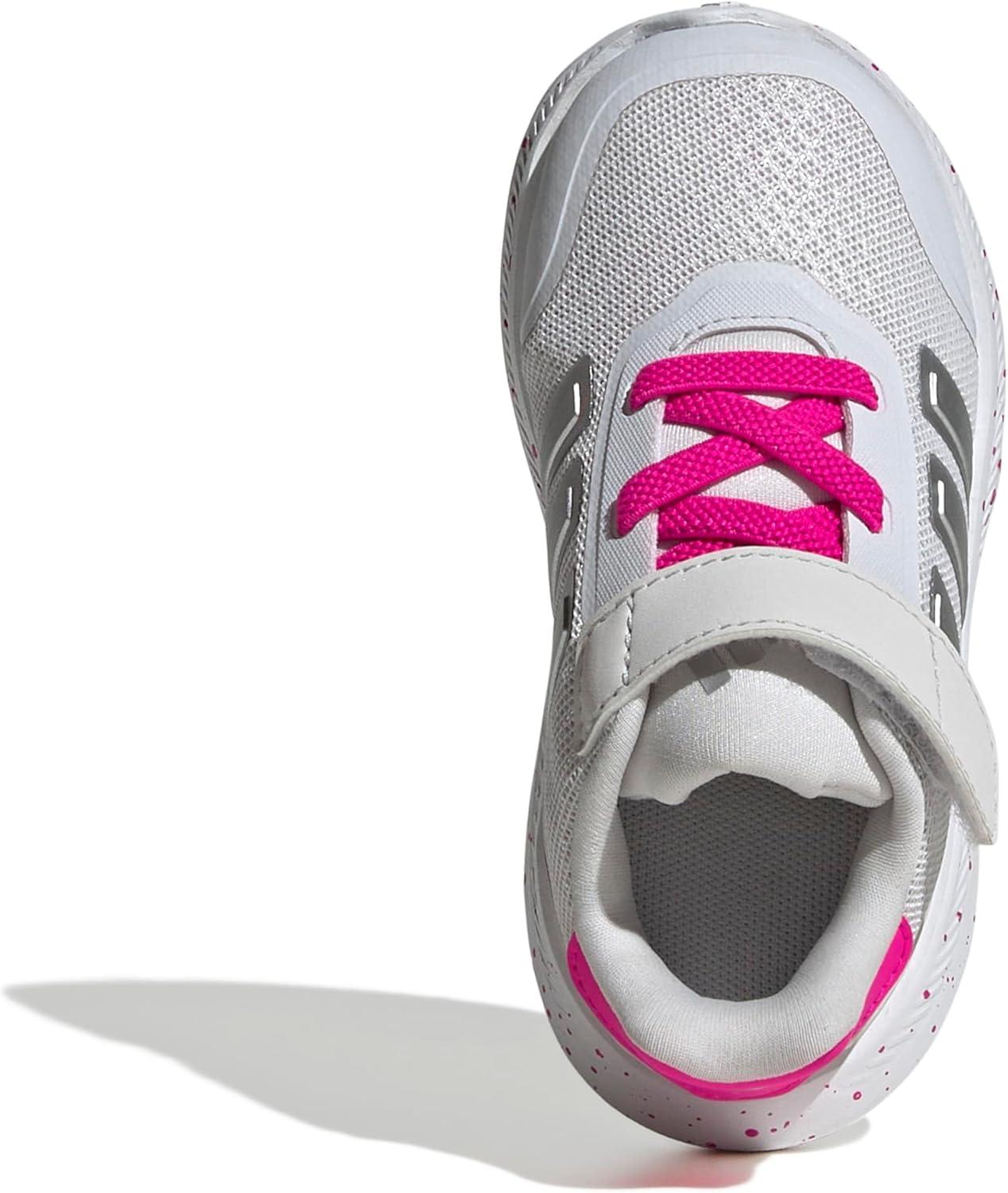 image:imageAdidas BabyGirls XPLR Path Elastic Lace amp StrapDash GreySilver MetallicShock Pink