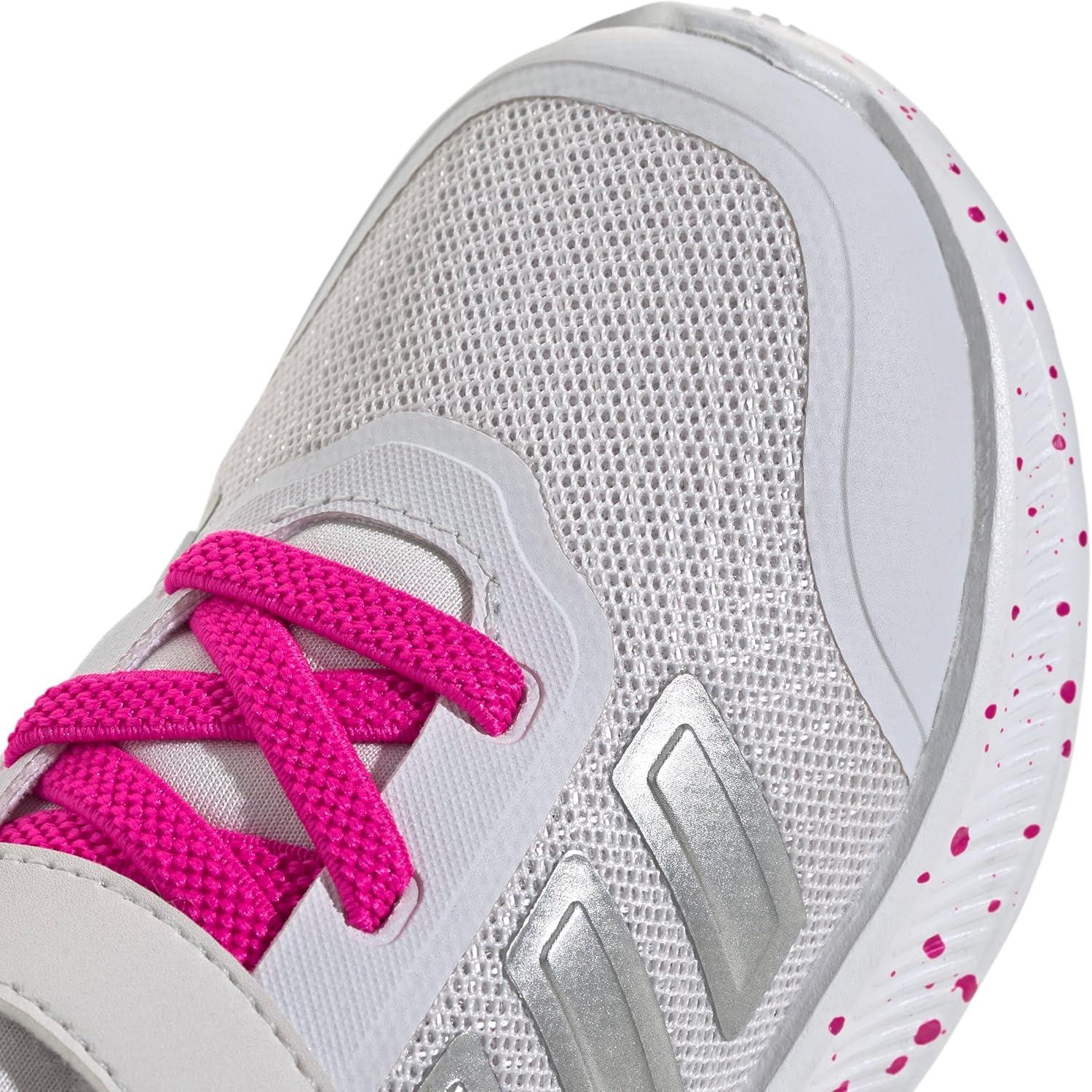 image:imageAdidas BabyGirls XPLR Path Elastic Lace amp StrapDash GreySilver MetallicShock Pink