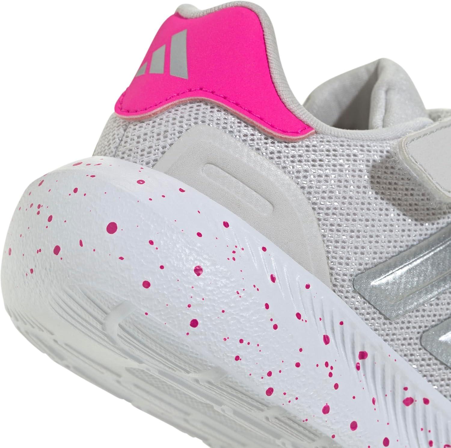 image:imageAdidas BabyGirls XPLR Path Elastic Lace amp StrapDash GreySilver MetallicShock Pink