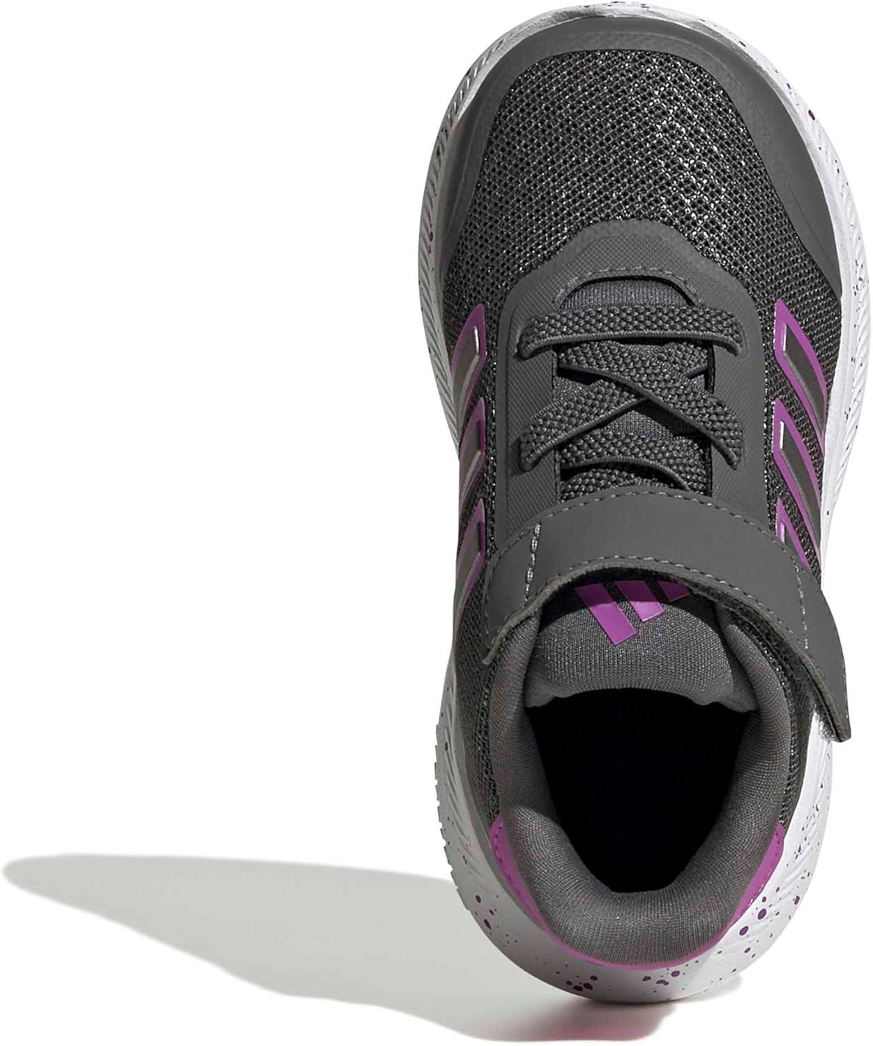 image:imageAdidas BabyGirls XPLR Path Elastic Lace amp StrapGreyPurple BurstIron Metallic