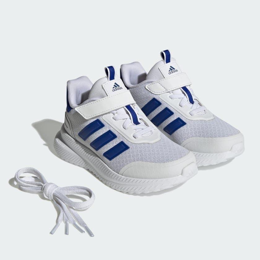 image:imageAdidas BabyGirls XPLR Path Elastic Lace amp StrapWhiteSemi Lucid BlueGrey
