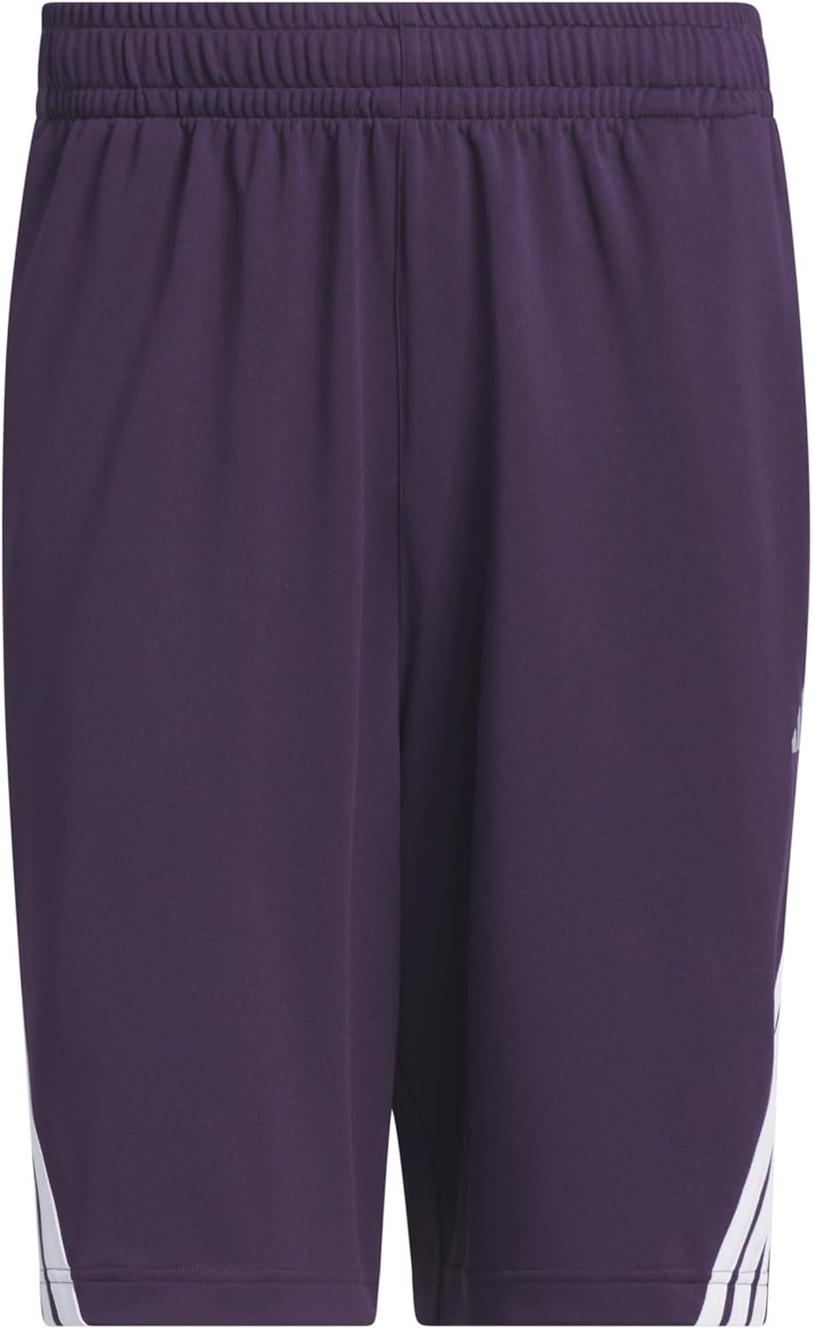 image:imageAdidas Mens Basketball Legends 3Stripes ShortsAurora PlumWhite