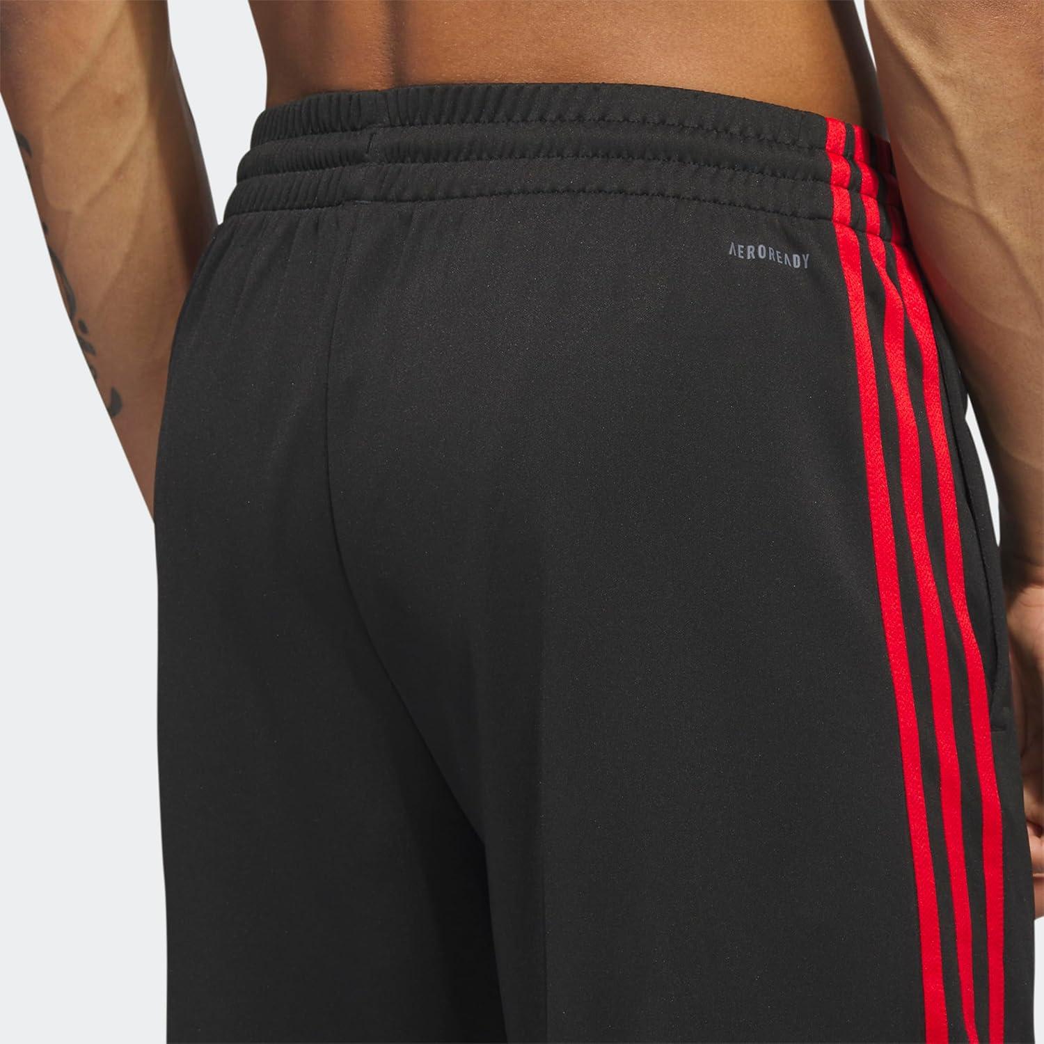 image:imageAdidas Mens Basketball Legends 3Stripes ShortsBlack Better Scarlet