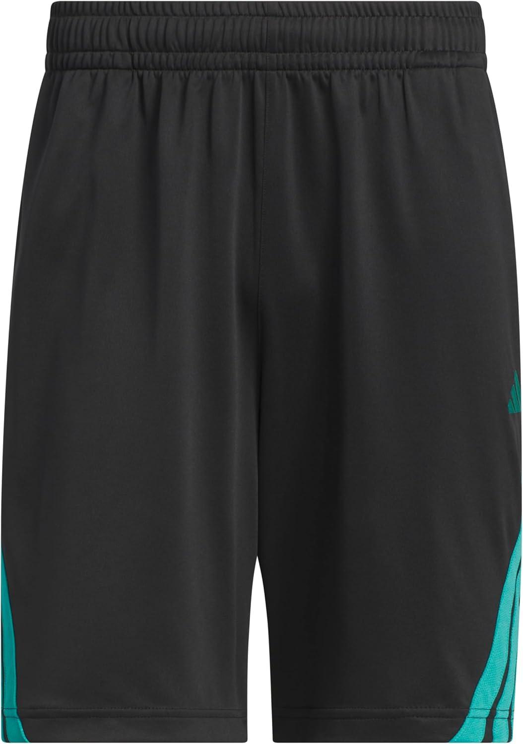 image:imageAdidas Mens Basketball Legends 3Stripes ShortsBlackPure Teal