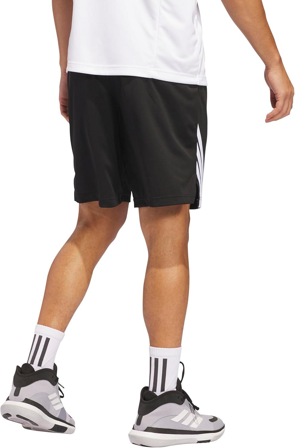 image:imageAdidas Mens Basketball Legends 3Stripes ShortsBlackWhite