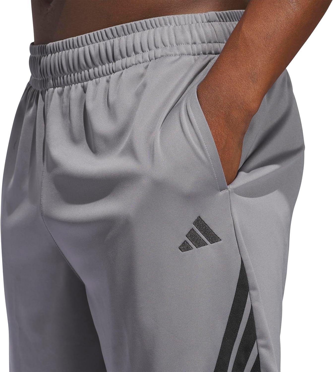 image:imageAdidas Mens Basketball Legends 3Stripes ShortsGreyBlack