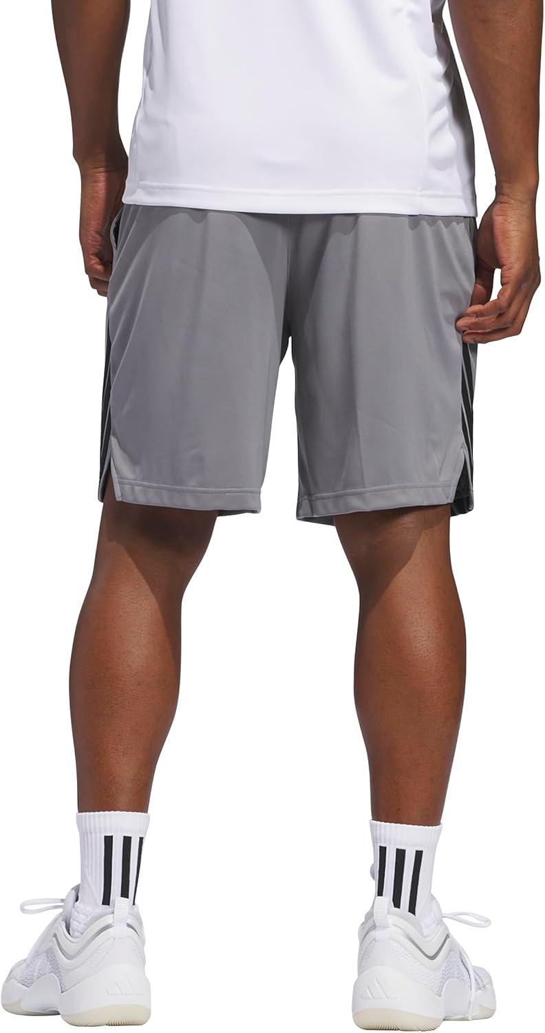 image:imageAdidas Mens Basketball Legends 3Stripes ShortsGreyBlack