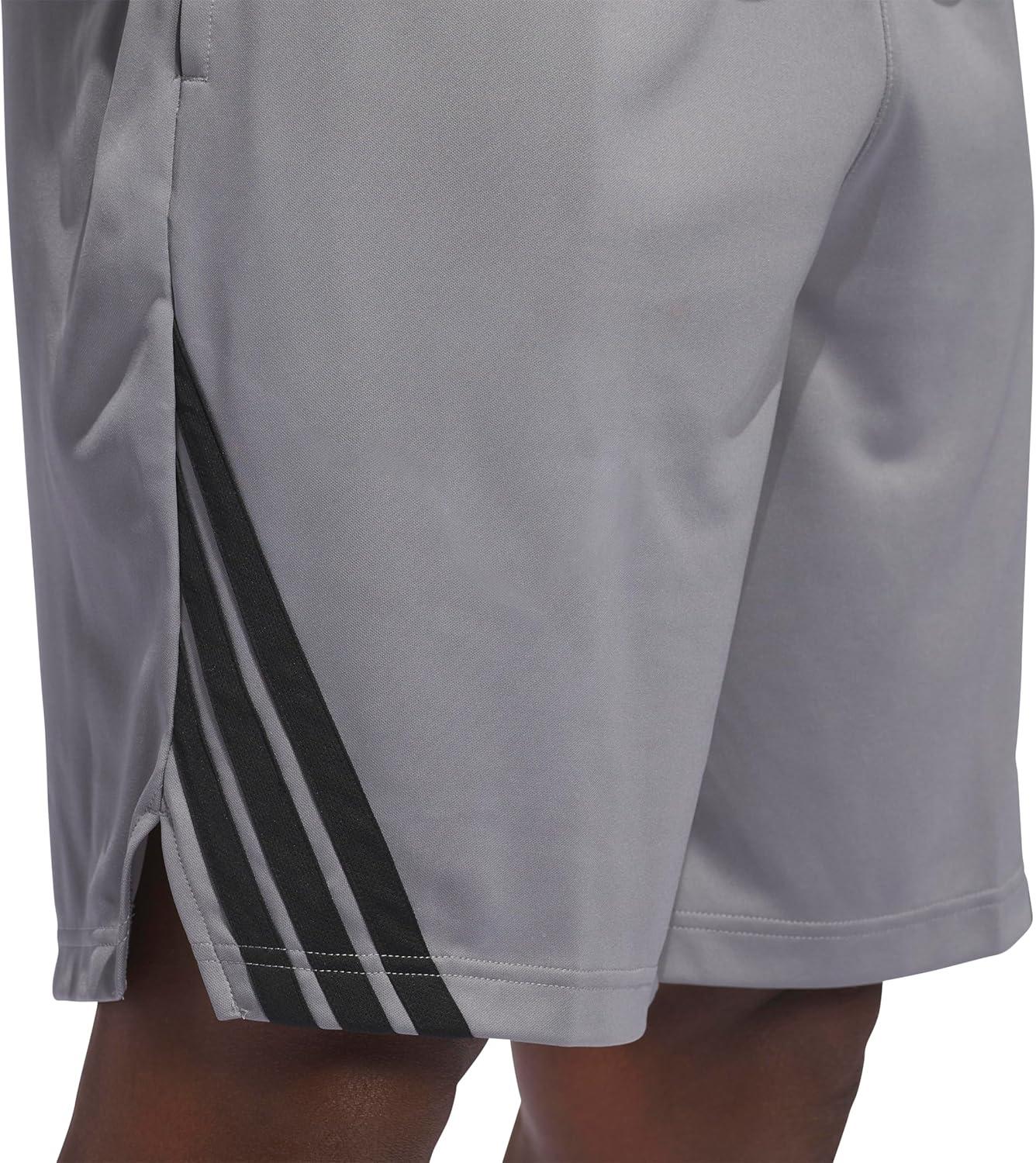 image:imageAdidas Mens Basketball Legends 3Stripes ShortsGreyBlack