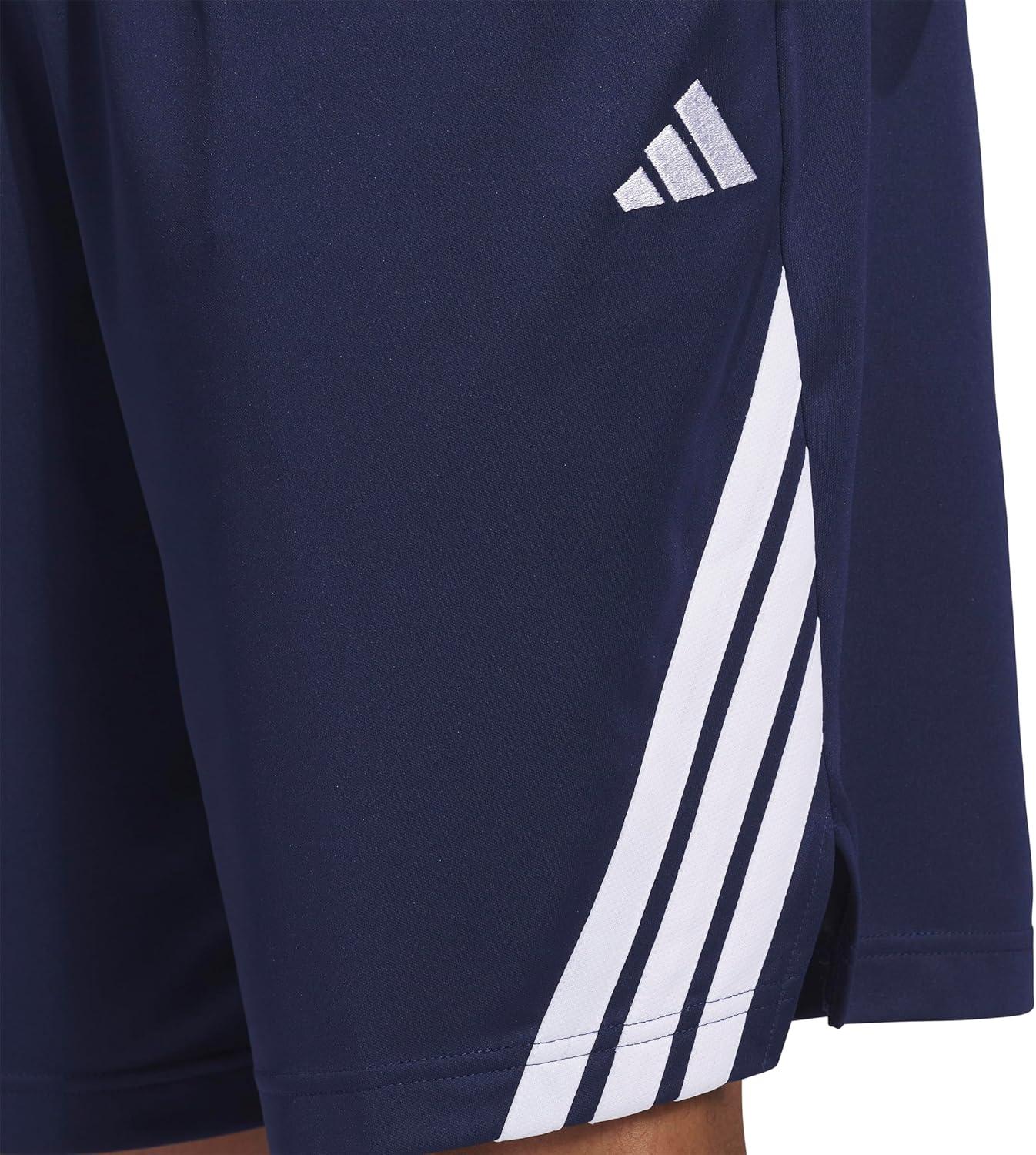 image:imageAdidas Mens Basketball Legends 3Stripes ShortsTeam Navy BlueWhite