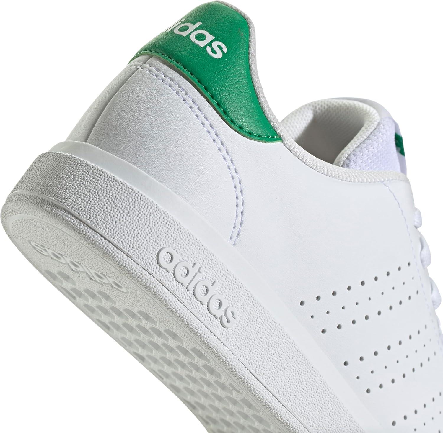 image:imageAdidas UnisexChild Advantage Base 20WhiteWhiteGreen
