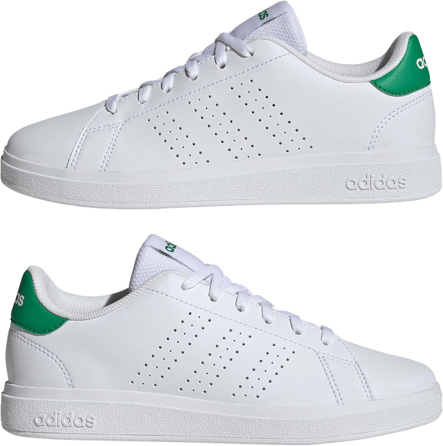 image:imageAdidas UnisexChild Advantage Base 20WhiteWhiteGreen