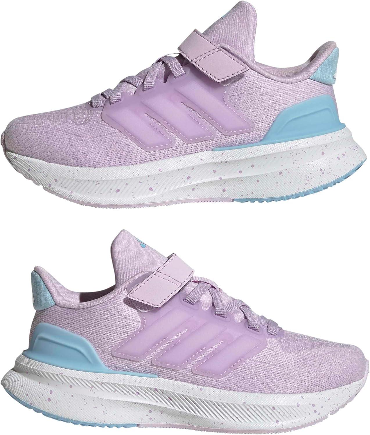 image:imageAdidas UnisexChild Ultrarun 5 Elastic Lace amp StrapIce LavenderWhiteClear Sky