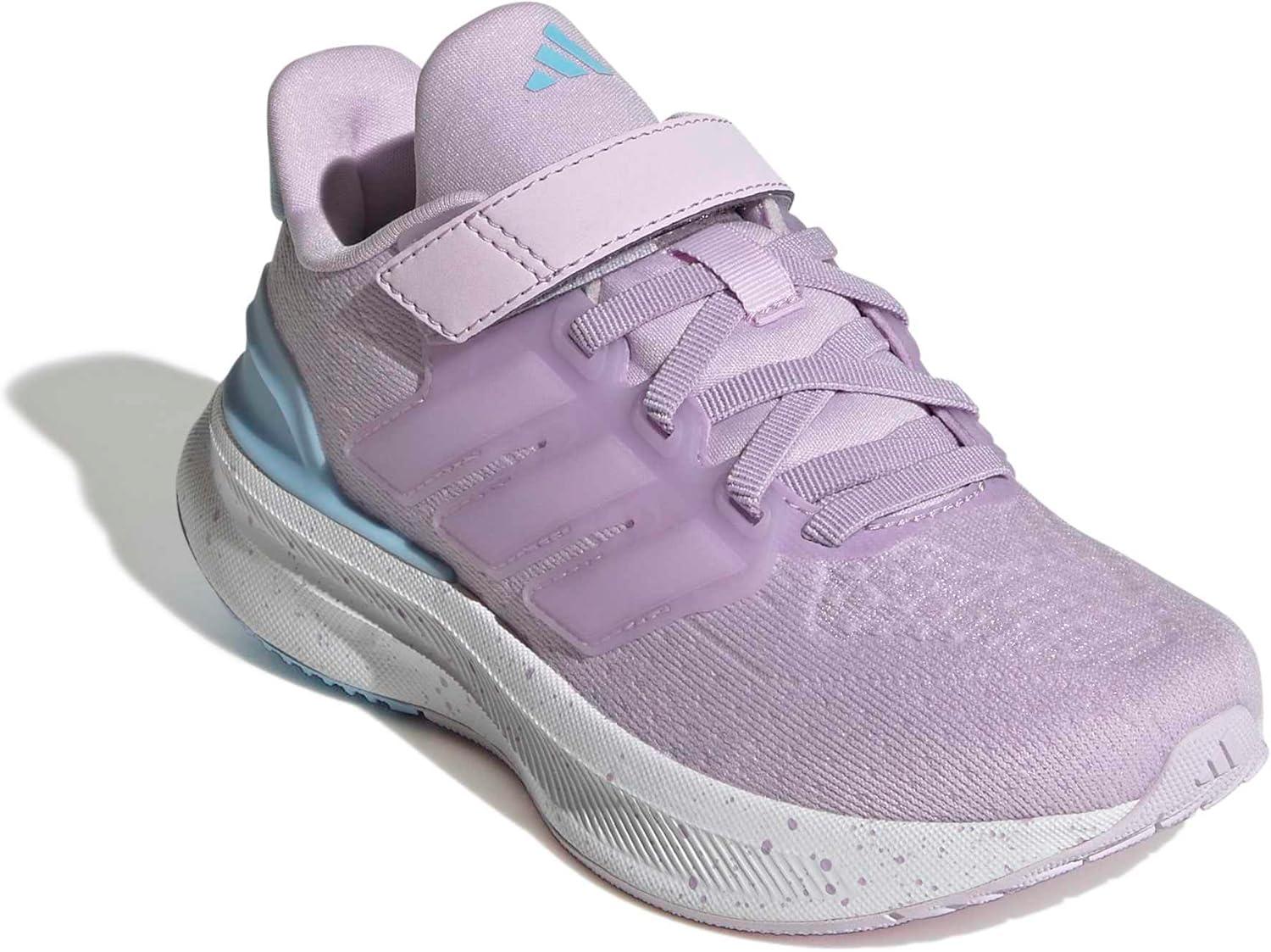 image:imageAdidas UnisexChild Ultrarun 5 Elastic Lace amp StrapIce LavenderWhiteClear Sky