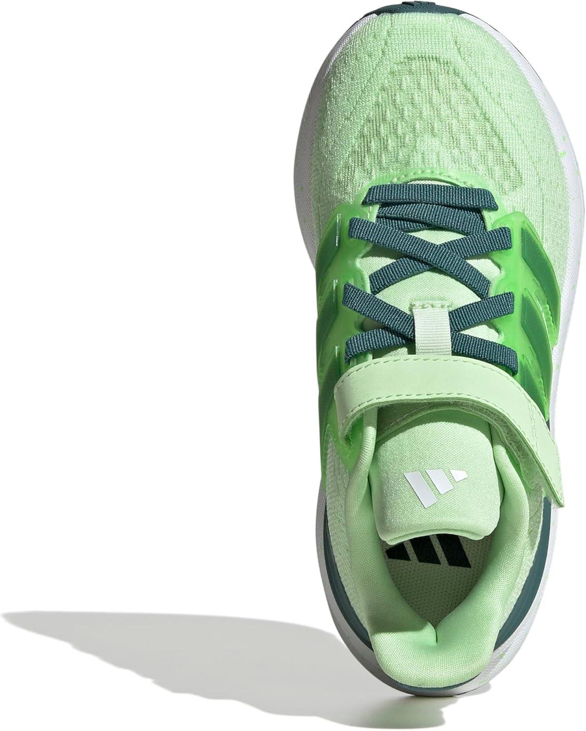 image:imageAdidas UnisexChild Ultrarun 5 Elastic Lace amp StrapSemi Green SparkPreloved TealLime Burst