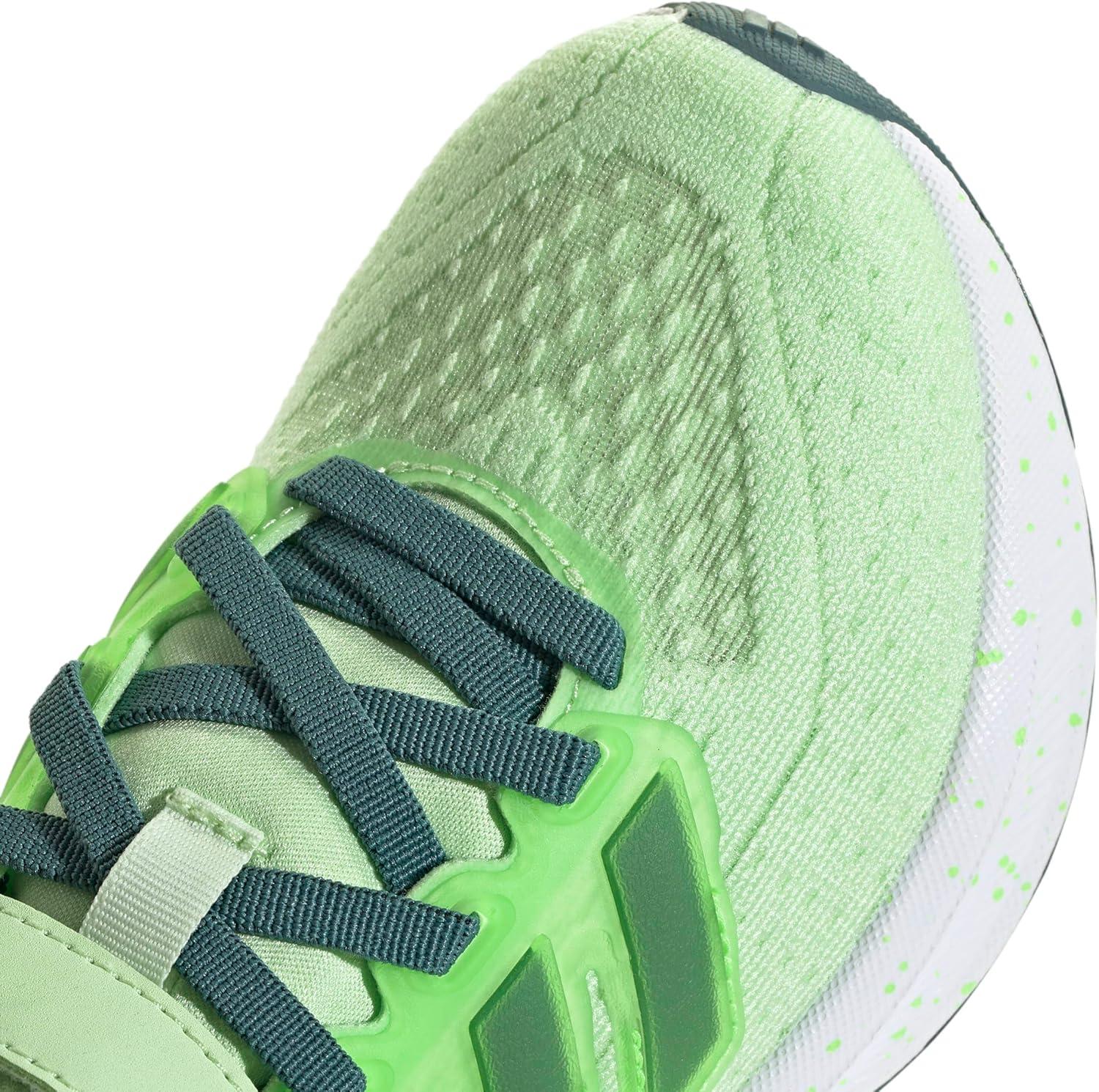 image:imageAdidas UnisexChild Ultrarun 5 Elastic Lace amp StrapSemi Green SparkPreloved TealLime Burst