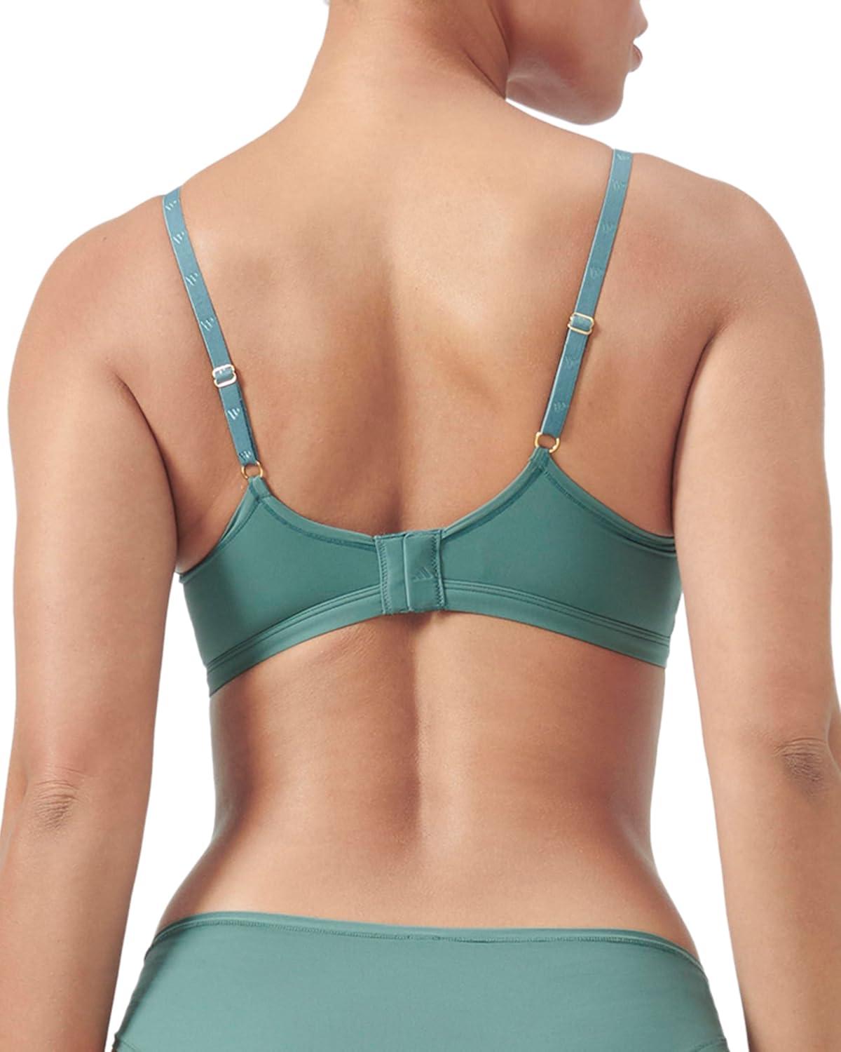 image:imageAdidas Womens Active Micro Body Fit Scoop BraletteDusky Petrol