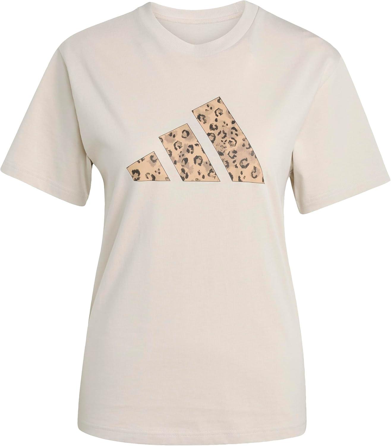 image:imageAdidas Womens Animal Print Graphic TShirtWonder Alumina