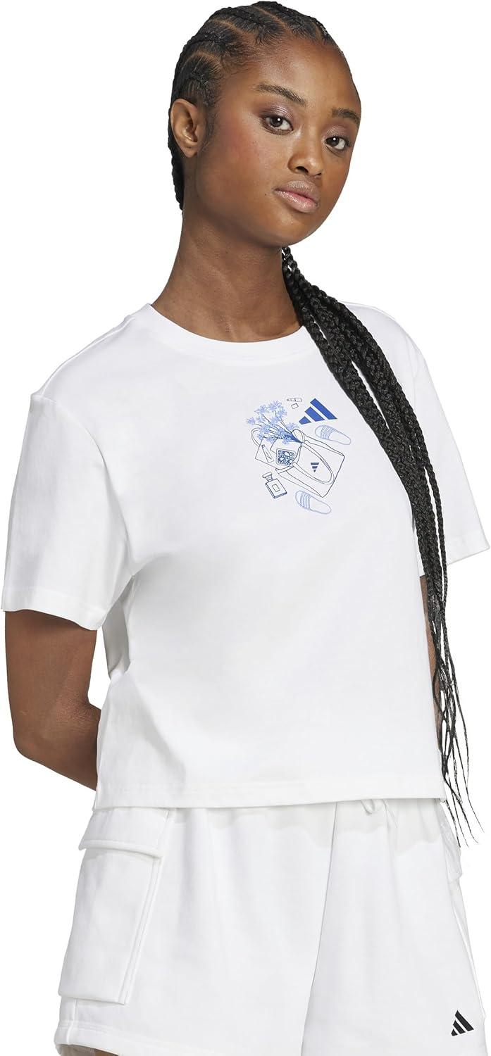 image:imageAdidas Womens Farmers Market Graphic TShirtWhiteMini