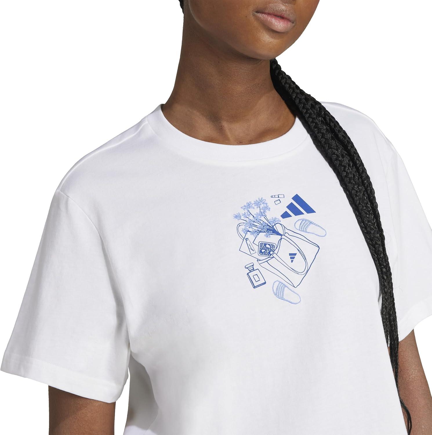 image:imageAdidas Womens Farmers Market Graphic TShirtWhiteMini