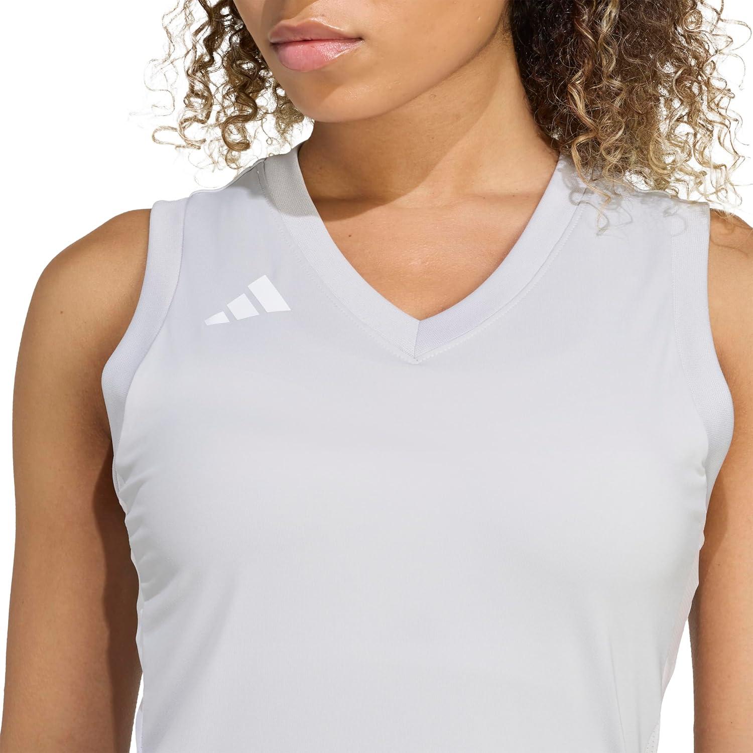 image:imageAdidas Womens Quickset Volleyball Sleeveless JerseyTeam Light Grey