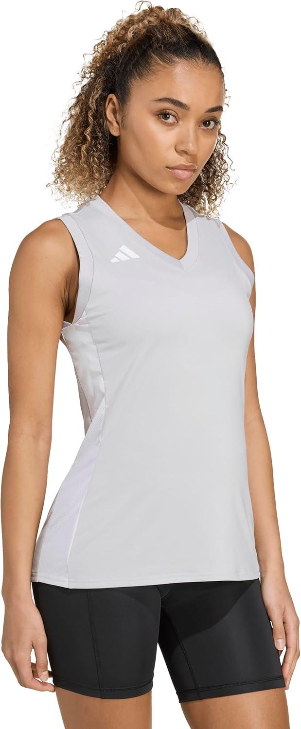 image:imageAdidas Womens Quickset Volleyball Sleeveless JerseyTeam Light Grey