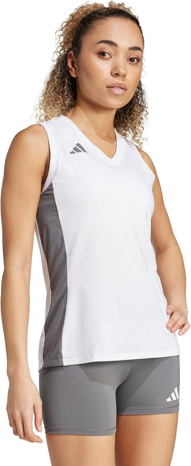 image:imageAdidas Womens Quickset Volleyball Sleeveless JerseyWhite