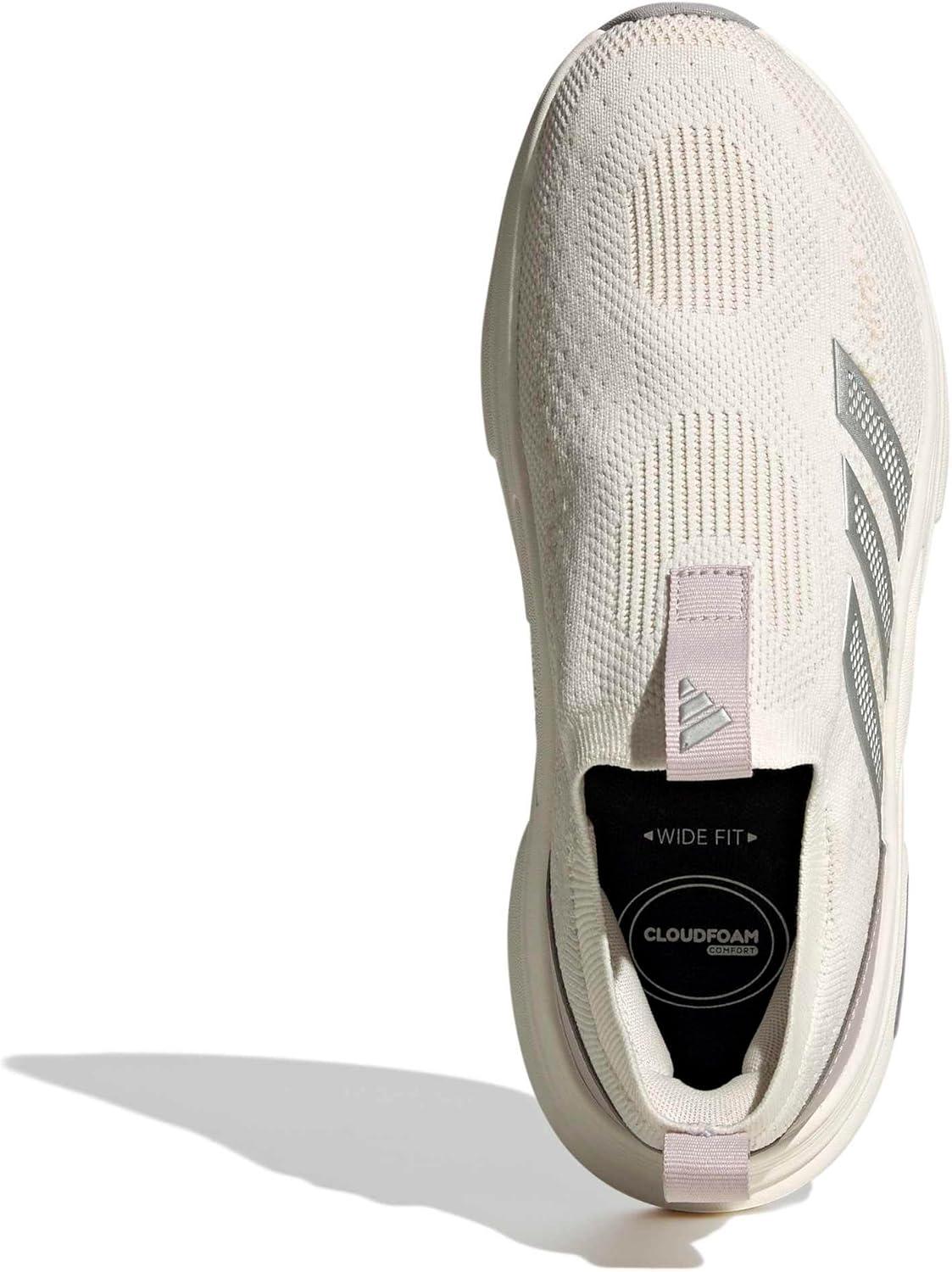 image:imageadidas Womens Cloudfoam Cuxxion SockWhiteMatte SilverIce Purple
