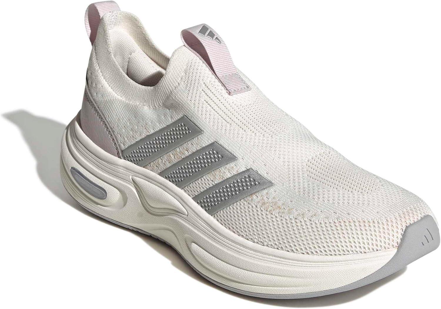image:imageadidas Womens Cloudfoam Cuxxion SockWhiteMatte SilverIce Purple