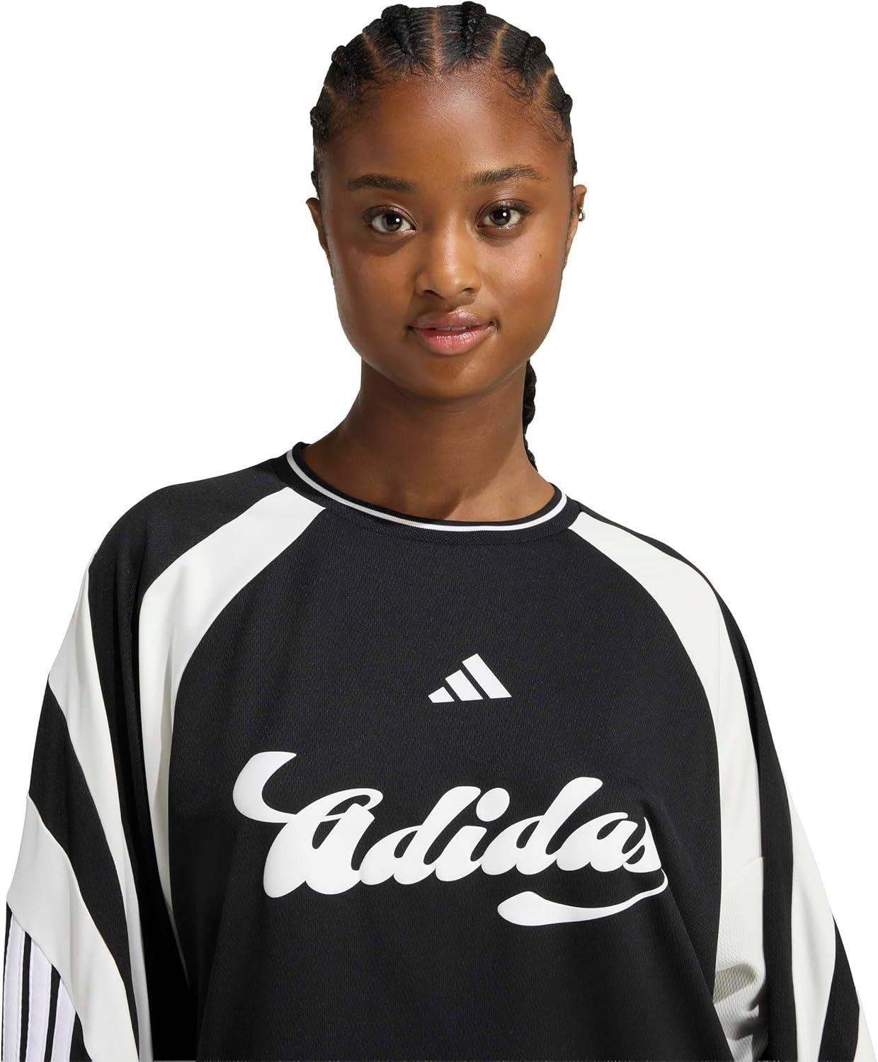 image:imageadidas Womens House of Tiro Long Sleeve JerseyBlackOff White