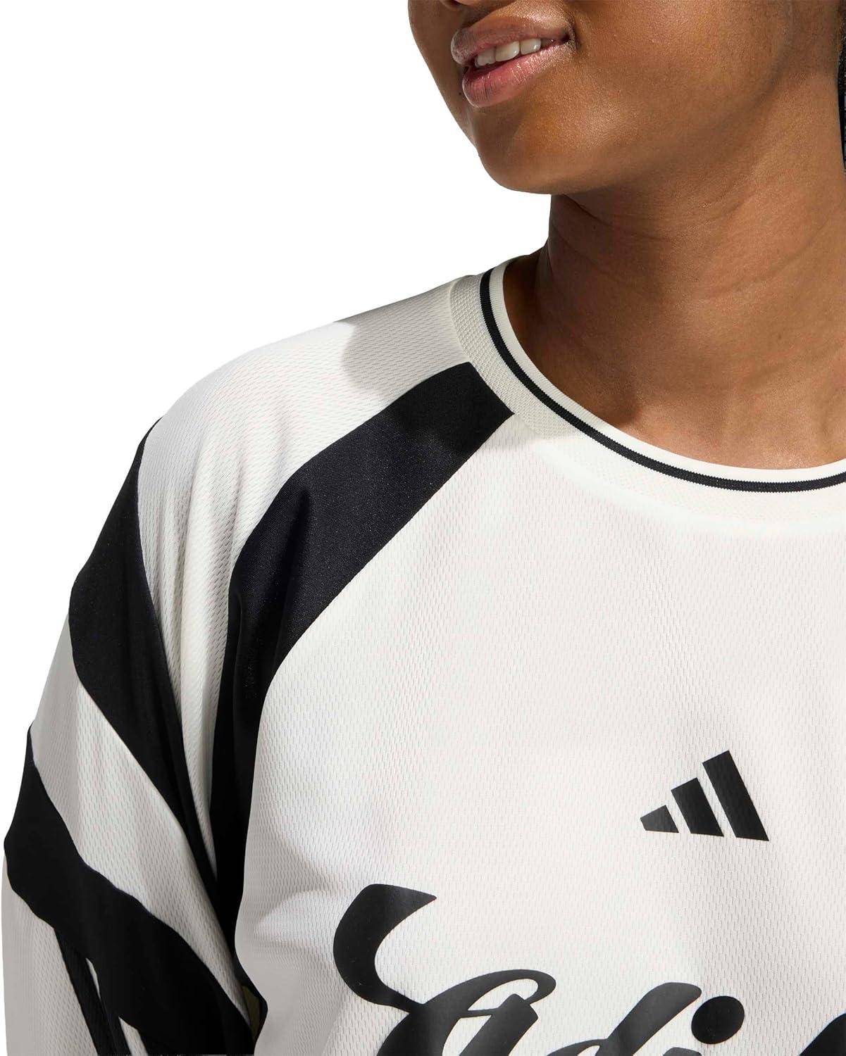 image:imageadidas Womens House of Tiro Long Sleeve JerseyOff WhiteBlack