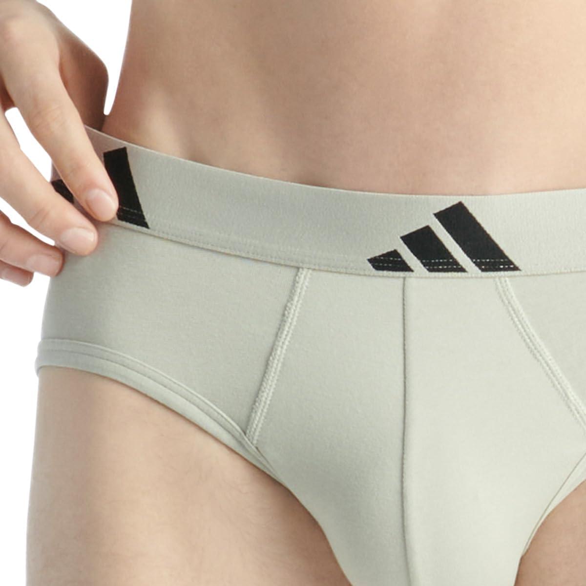 image:imageadidas mens Performance Stretch Cotton Brief Underwear 3pack Designed for Active Comfort and All Day Wear903 Assorted
