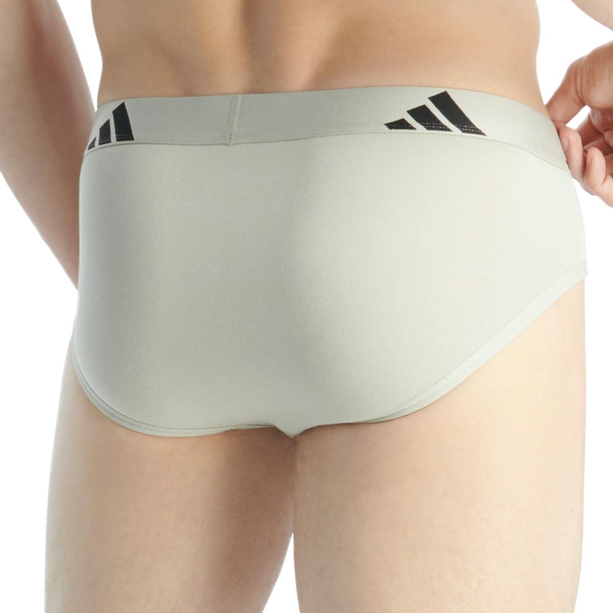 image:imageadidas mens Performance Stretch Cotton Brief Underwear 3pack Designed for Active Comfort and All Day Wear903 Assorted