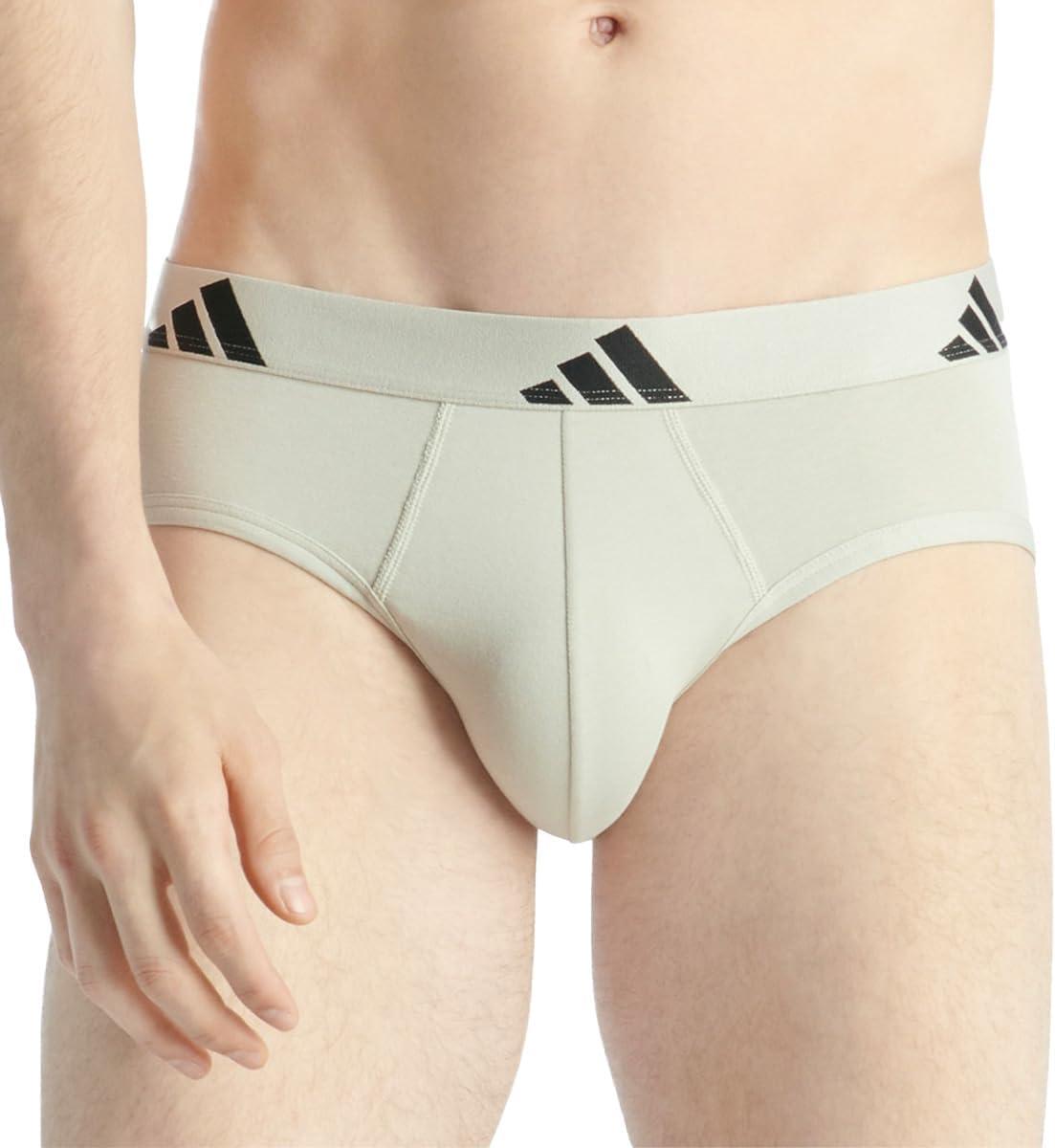 image:imageadidas mens Performance Stretch Cotton Brief Underwear 3pack Designed for Active Comfort and All Day Wear903 Assorted