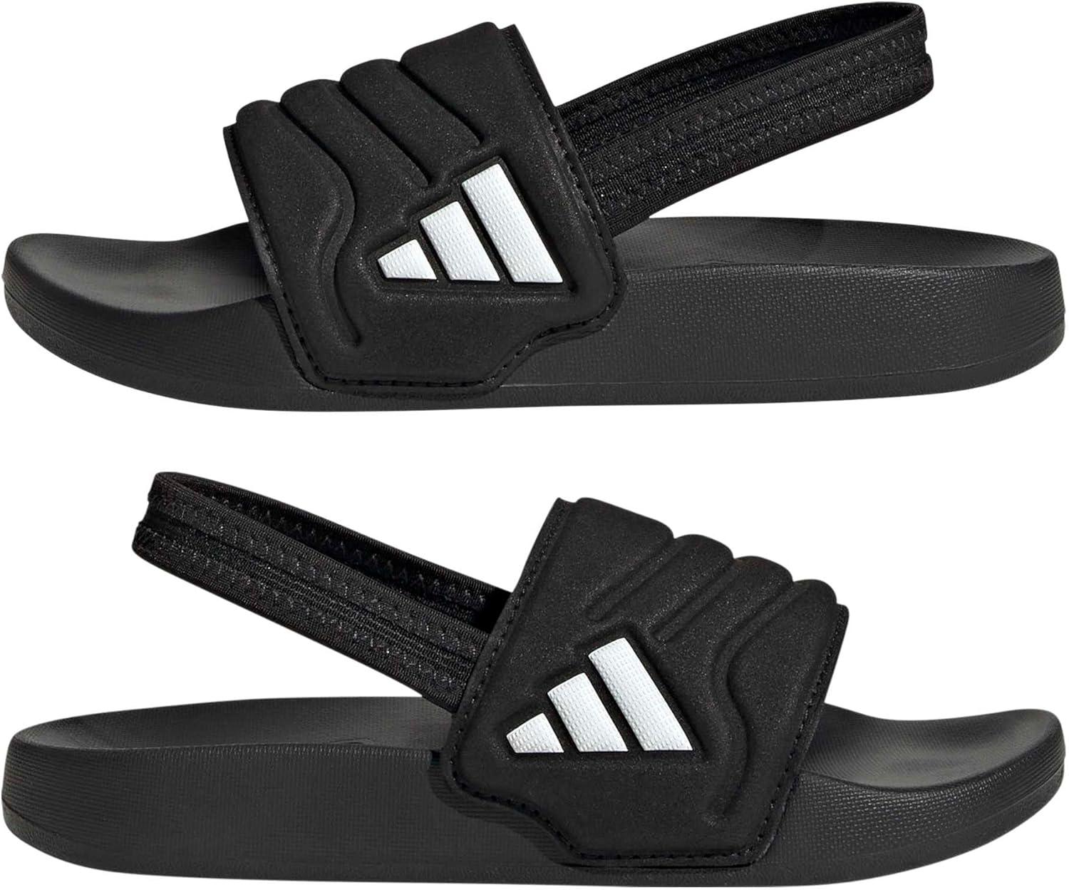 image:imageadidas unisexchild Adilette Estrap 20 CBlackWhiteBlack