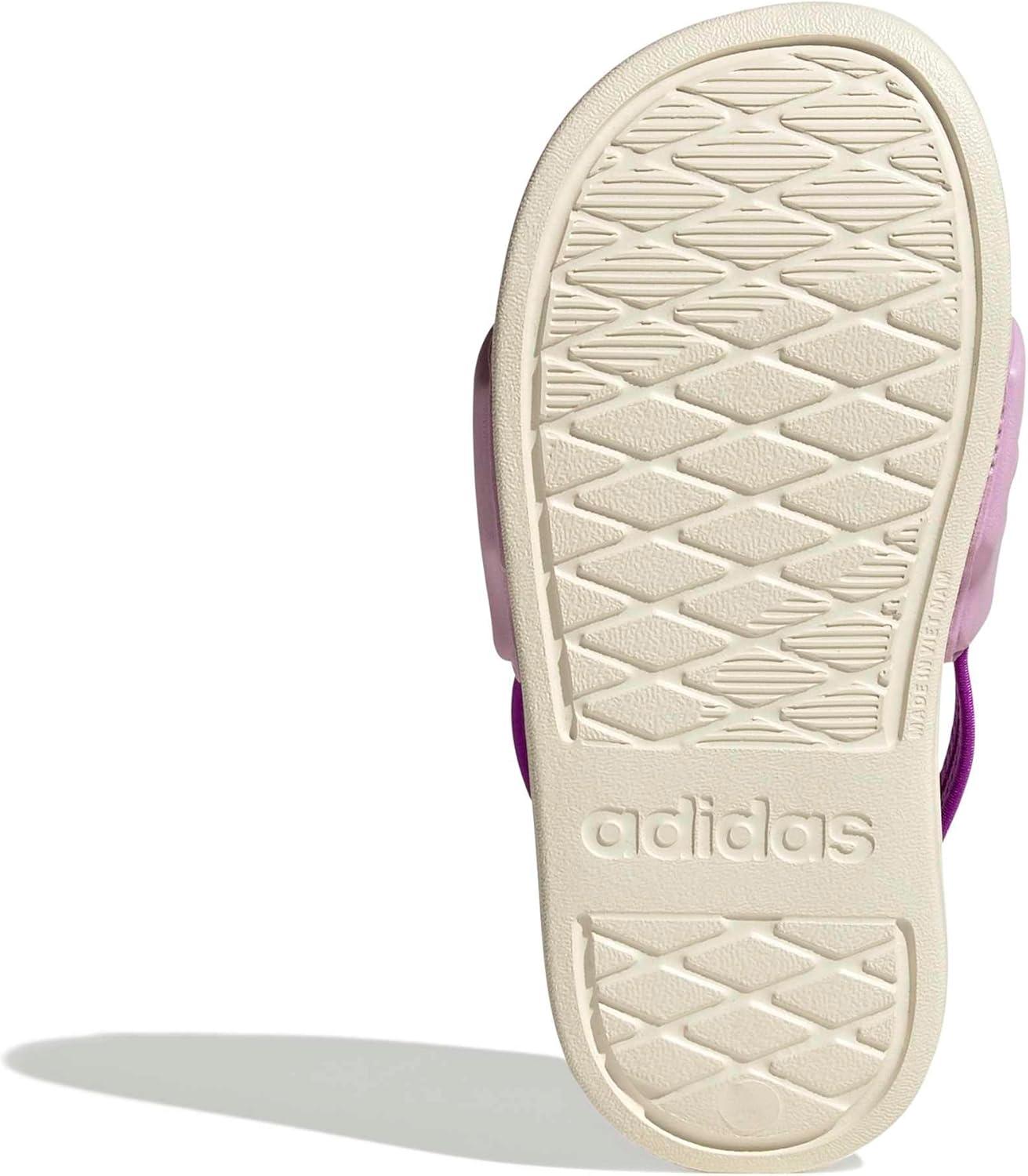 image:imageadidas unisexchild Adilette Estrap 20 COff WhitePurple BurstBliss Lilac