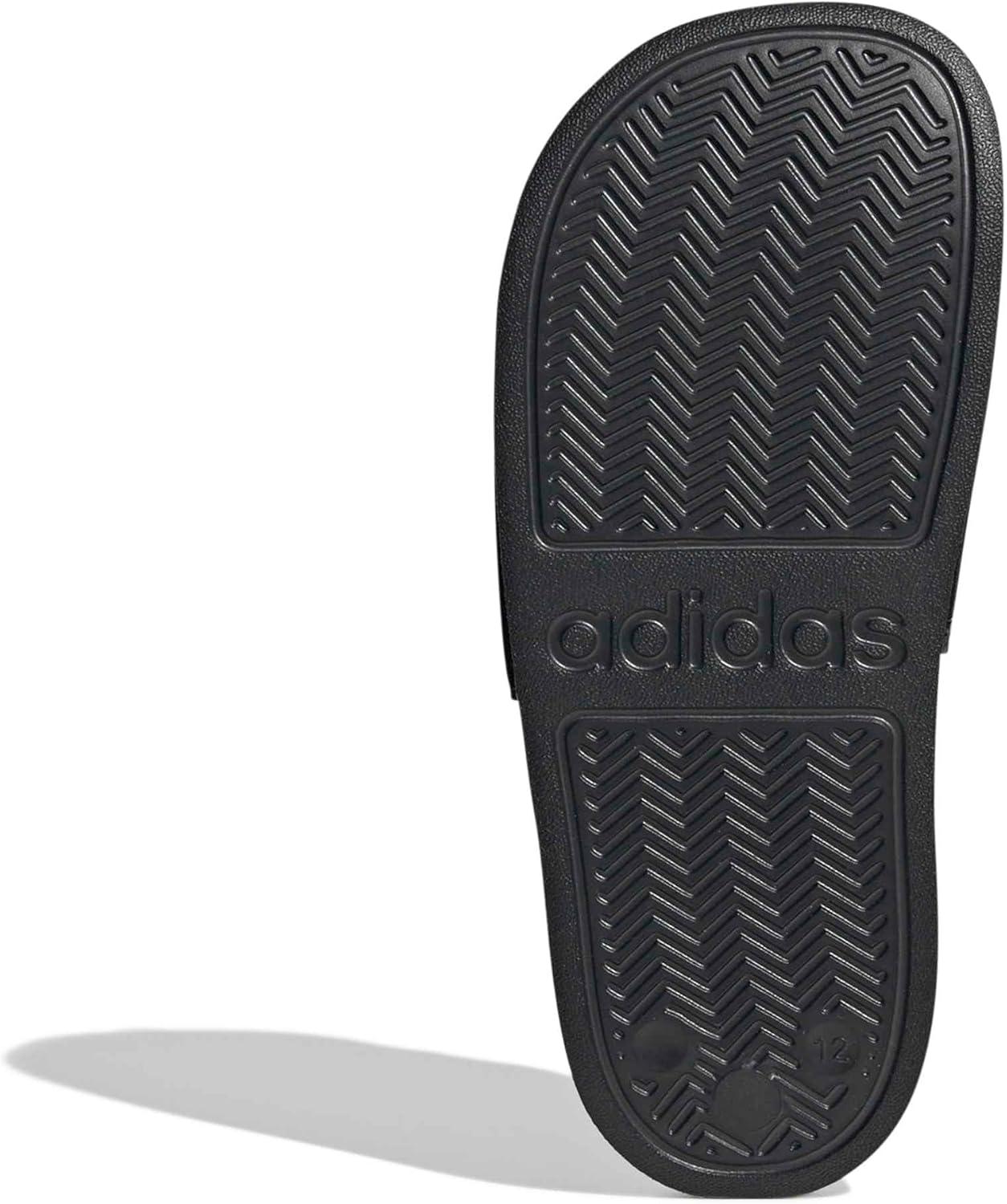 image:imageadidas unisexchild Adilette Shower Logo KBlackChalk WhiteTent Green