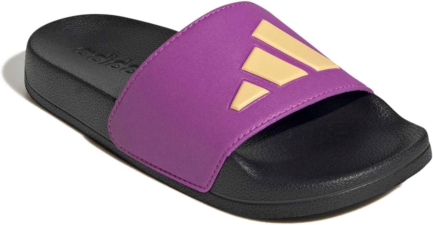 image:imageadidas unisexchild Adilette Shower Logo KBlackPurple Burst